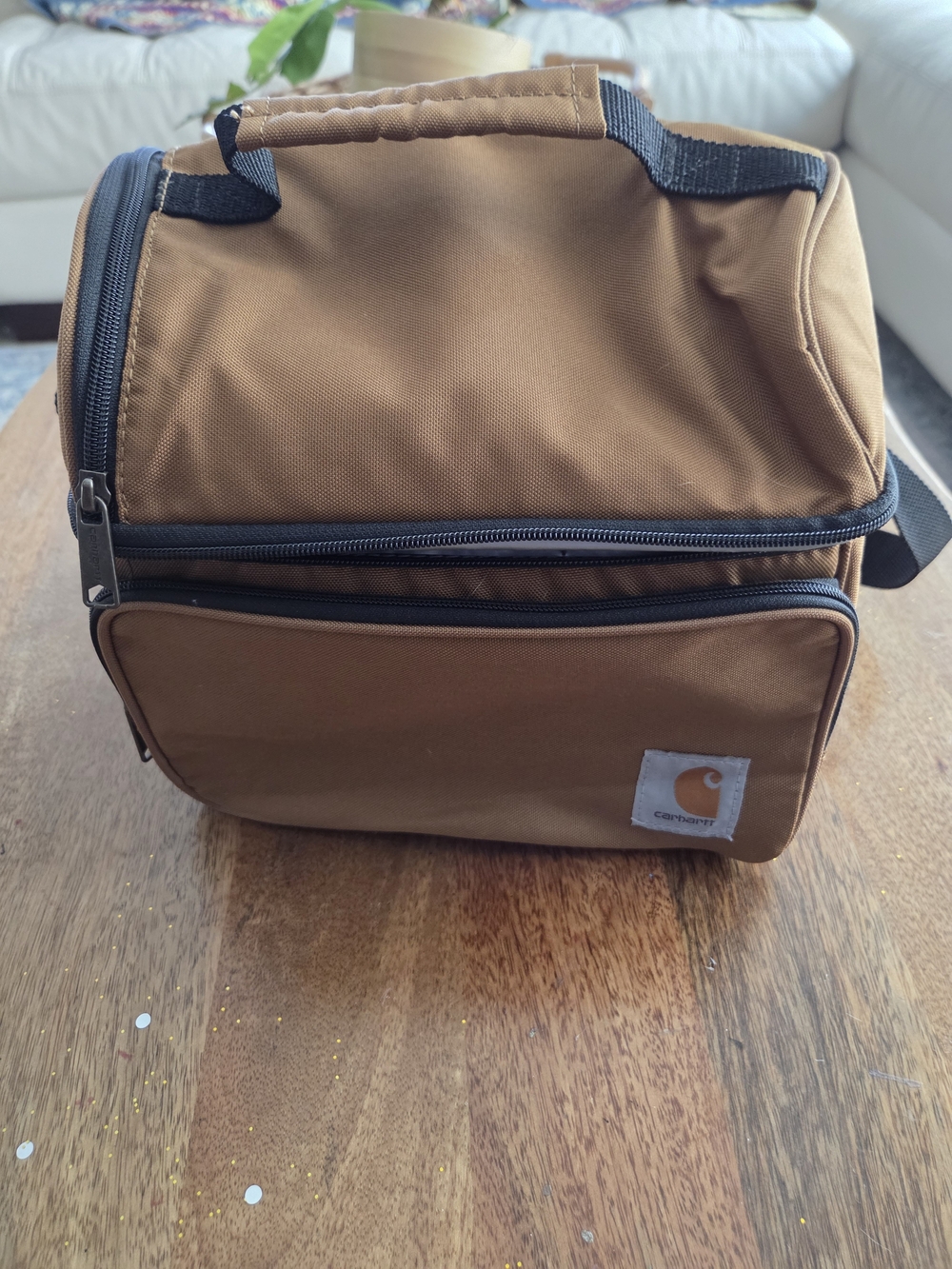 Carhartt Brown Canvas Lunch Bag - Durable Men’s Carry Case